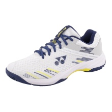 Buty do badmintona Yonex Power Cushion Cascade Accel białe/niebieskie męskie